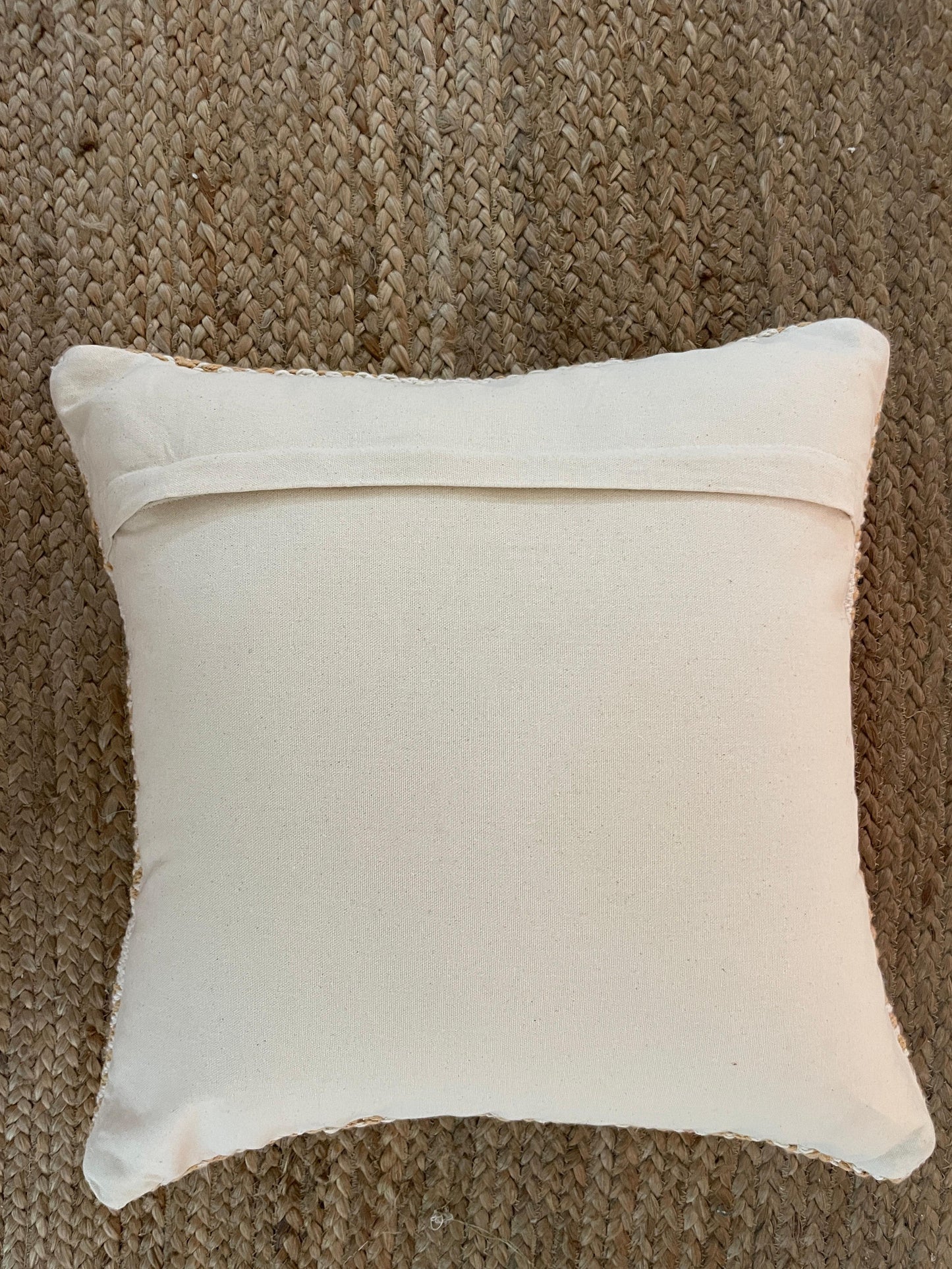 HANDLOOM WOVEN COTTON CUSHION COVER 50X50 CM