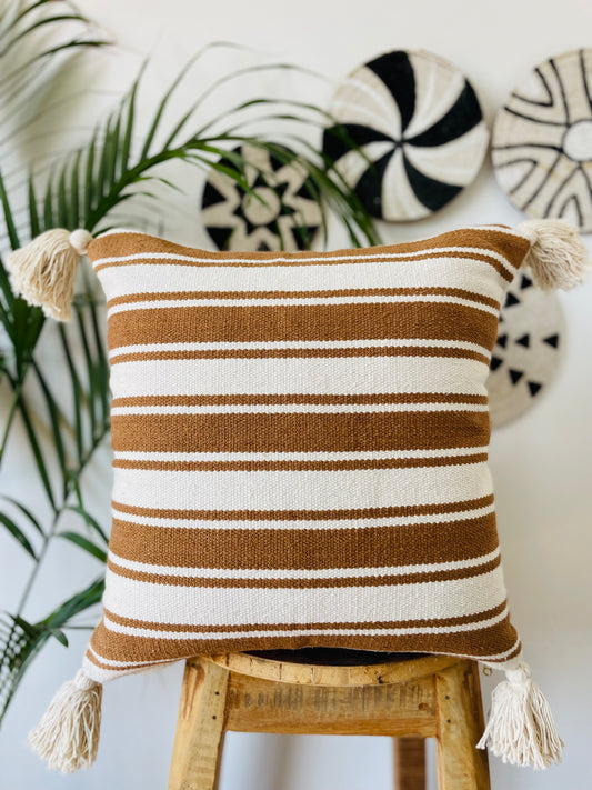 HANDLOOM COTTON CUSHION COVER 50X50 CM