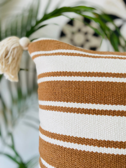 HANDLOOM COTTON CUSHION COVER 50X50 CM